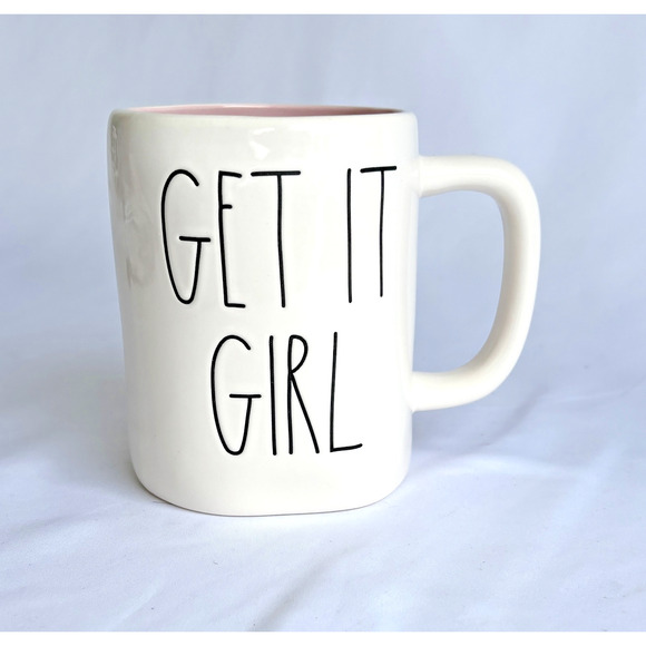 Rae Dunn GET IT GIRL Coffee Cup Mug 16 oz. Artison Collection 245 - Picture 2 of 8